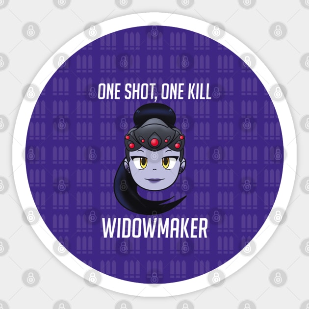 Widowmaker chibi OW Sticker by DawnDarling